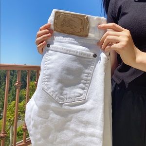 White Burberry jeans